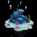 Modern Underwater World Marine Stone 3d model