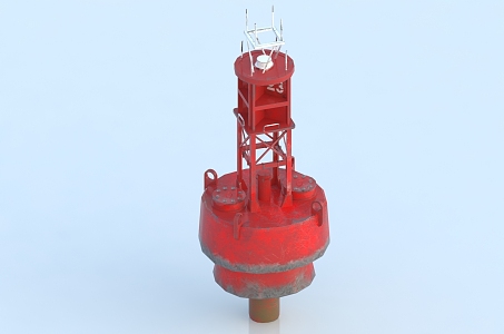 Buoy sea mark river mark navigation mark direction mark weather buoy safety mark 3d model