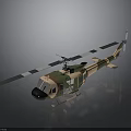 Military Camouflage Helicopter With Rotors Supporting Space Exploration Missions