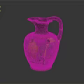 Ancient Greek Clay Vessel With Carved Figural Designs And Decorative Motifs
