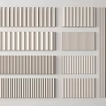 Modern Decorative Wall Panels With Various Striped Patterns And Neutral Tones