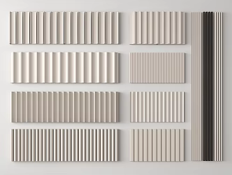 Modern wall panel 3d model