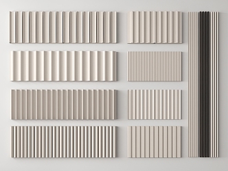 Modern wall panel 3d model