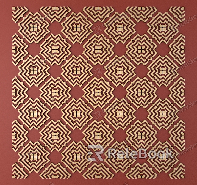 European-style Metal Carved European Pattern Hollow Carved Pattern model