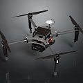 Professional Drone With Quadcopter Structure Propellers Landing Gear And Camera Mount System