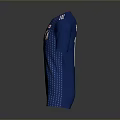 Adidas Blue Japanese National Team Jersey Featuring White Dots And Chest Flag Design
