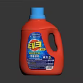 Red Bottle Blue Cap 3L Liquid Detergent for Effective Laundry Cleaning 3d model