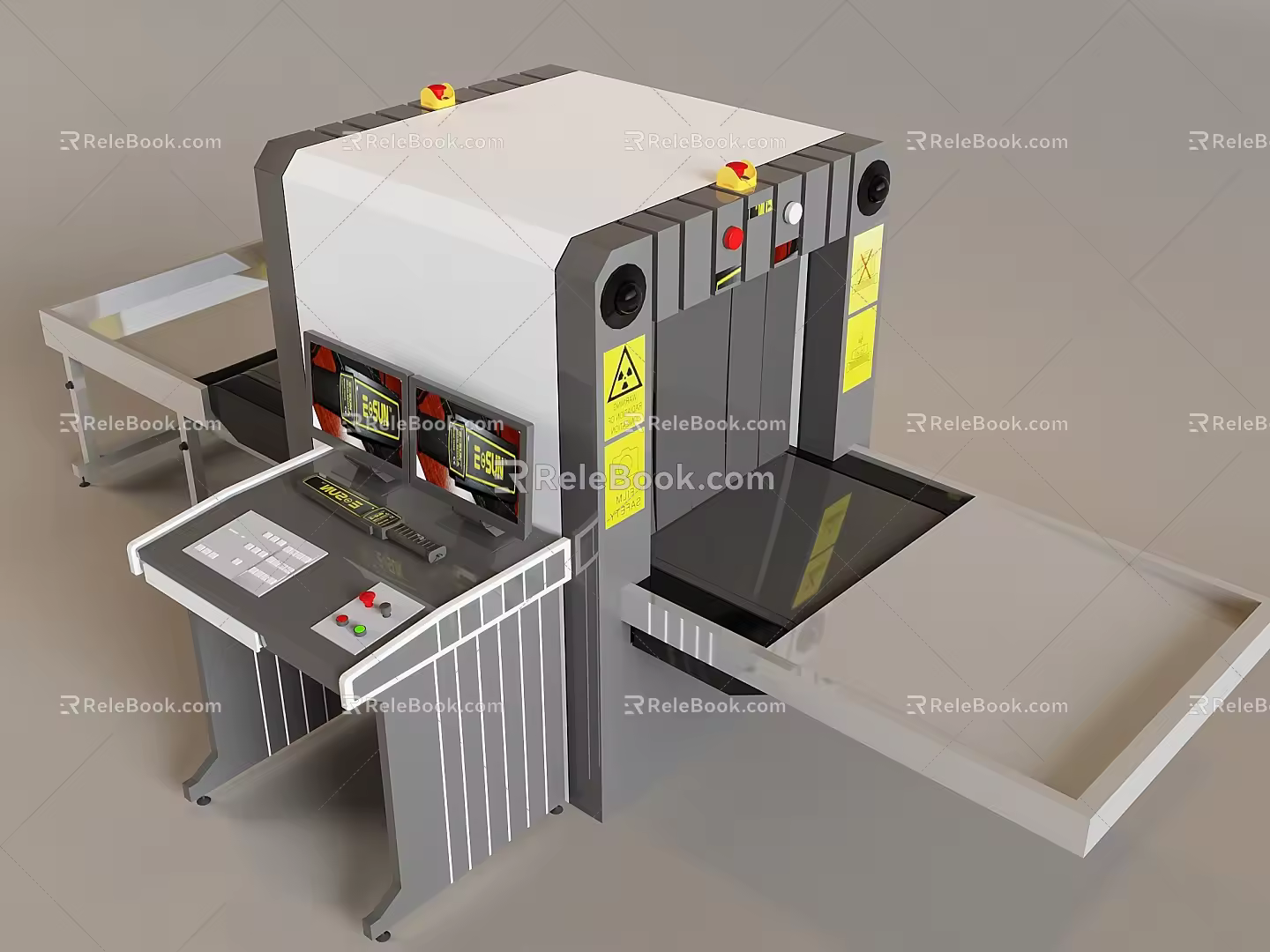 Airport high-speed railway station security machine security equipment channel gate machine 3d model