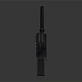 Black Handheld Wireless Doorbell With Display Screen Control Buttons And Antenna