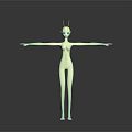 Pale Fairy Character With Glowing Blue Wings And Outstretched Arms In Game Movie