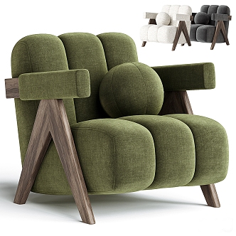 Modern Lounge Chair Armchair Collection 3d model