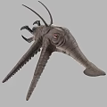 Strange Creature With Multiple Tentacles Single Eye And Unique Head Structure 3d model