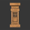Modern Columns Stone Columns Stone Columns Old Stone Columns 3d model