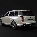 White Sleek Modern Luxury SUV Featuring Front Fascia Grille LED Headlights And Alloy Wheels
