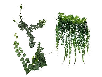 green plant leaves 3d model