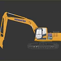 Heavy Duty Yellow KOMATSU Crawler Excavator Industrial Construction Machinery With Large Bucket