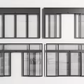 Modern Black Frame Glass Windows With Various Sliding Designs For Home