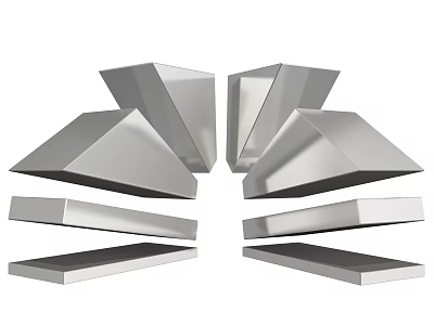 Durable Metal Hardware Tools With Various Geometric Shapes For Construction Use 3d model