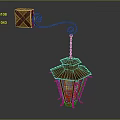 Decorative Rustic Wall Lantern Furniture With Red Metal Scroll Arm And Yellow Glass Shade