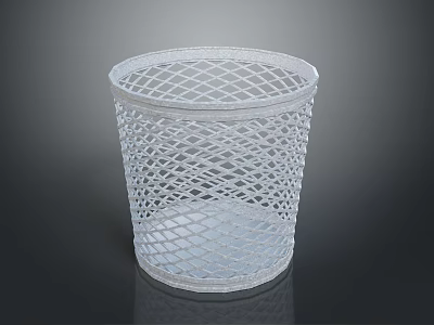 Transparent Mesh Design Trash Can For Home Daily Use Essentials 3d model