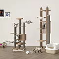Modern Cat Climbing Rack Cat Rack Cat Nest Cat Kits Cat 3d model