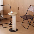 Modern leisure tables and chairs 3d model