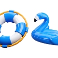 modern swimming ring lifebuoy cartoon swimming ring cartoon swimming ring swimming equipment 3d model