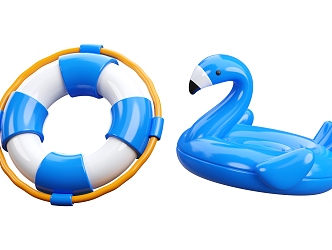 modern swimming ring lifebuoy cartoon swimming ring cartoon swimming ring swimming equipment 3d model