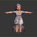 Game Movie Character With Purple Crown Wings And Gray Dress Potion's 4 Sale