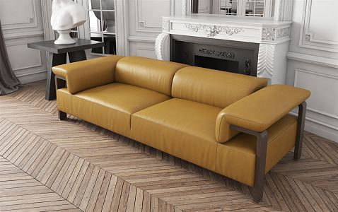 modern double sofa 3d model