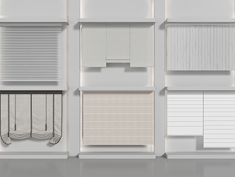 modern venetian blinds curtain 3d model