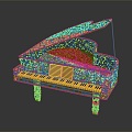 Modern Piano Theater Piano Grand Piano Grand Piano Grand Piano Antique Piano 3d model