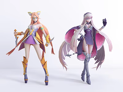 Modern Game Characters Anime Characters 3d model