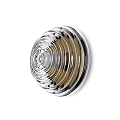 Modern Metallic Wall Lamp With Silver And Gold Spiral Design For Interior Decor