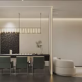 Modern Public Office Space Interior With Ergonomic Chairs Sofa And Pendant Lights