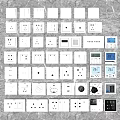 Switch socket intelligent panel 3d model