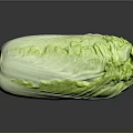 Fresh Green Cabbage With Shiny Surface And Crisp Leaves On Black Background