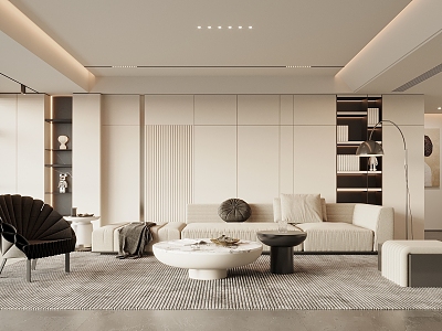 modern living room model