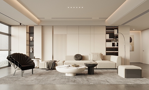 modern living room 3d model