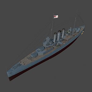 Hyundai Battleship Kent Heavy Cruiser 3d model