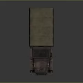 Vintage Six Wheel Military Truck With Canvas Covered Cargo Bed And Star Emblem