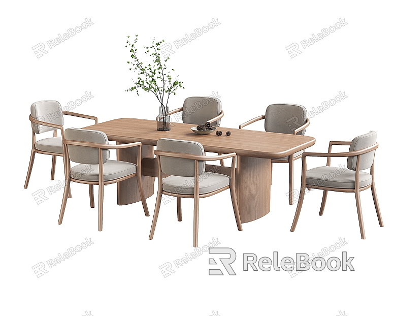 Modern Dining Table and Chair Combination Dining Chair model