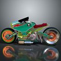 Motorcycle Two-wheeled Motorcycle Cross-country Motorcycle Road Race Motorcycle Motor Vehicle Transport 3d model