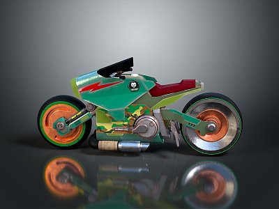 Motorcycle Two-wheeled Motorcycle Cross-country Motorcycle Road Race Motorcycle Motor Vehicle Transport 3d model