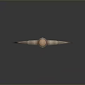 Yang Pickaxe Cross Draft Steel Tools Wood Handle Yang Pickaxe Cartoon Yang Pickaxe Tools Hardware Tools Processing Tools 3d model