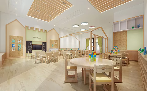 Nordic Kindergarten Classroom 3d model