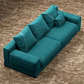 Stylish Fabric Multi person Sofa For Modern Living Room With Soft Cushions