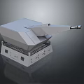 Modern Military Armored Turret Weapon System With Long Barrel And Stable Base
