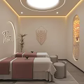 Warm Cozy Beauty Salon Corridor Space With Soft Wall Lights And Stylish Wall Decorations