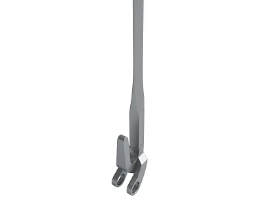 Stainless Steel Medical Clamp Tool With Long Handle And Precision Design 3d model